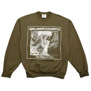 Online Ceramics Nature = Nurture Stop Killing Our Home Sweatshirt Large Hippie